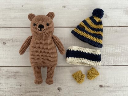 Teddy Grizzly Bear Amigurumi