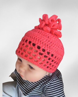 Coral Lattice Hat