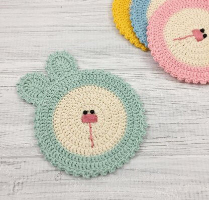 Spring Bunny Coasters