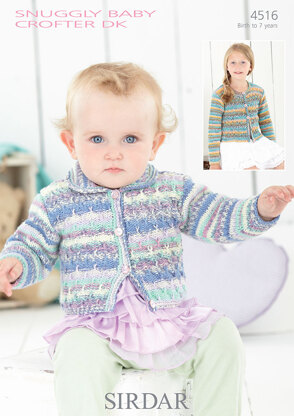 Cardigans in Sirdar Snuggly Baby Crofter DK - 4516 - Downloadable PDF