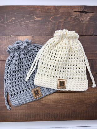 Drawstring Netted Pouch