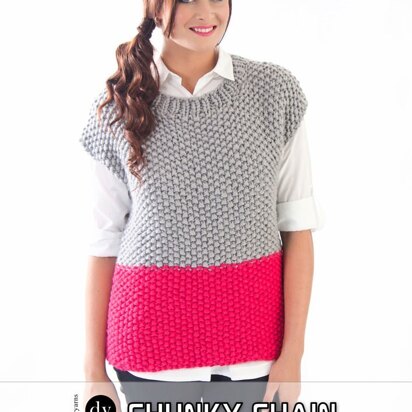 Moss Stitch Tunic in DY Choice Chunky Chain - DYP200
