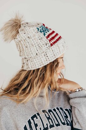 America Proud Slouchy Beanie