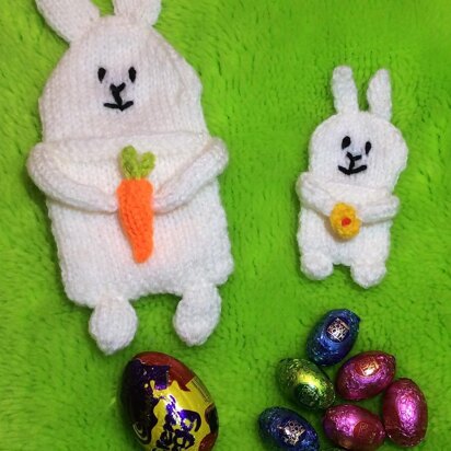 Easter Mummy and Baby Bunny Pocket Gift Bags