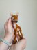 Toy Knitting Patterns -Knit Deer baby soft toy from yarn, knitting gift