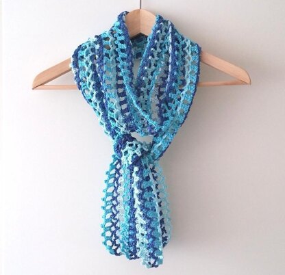 Little blue summer scarf