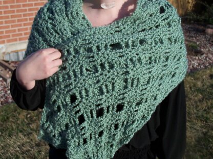 Crochet Lace Stole: Shelly