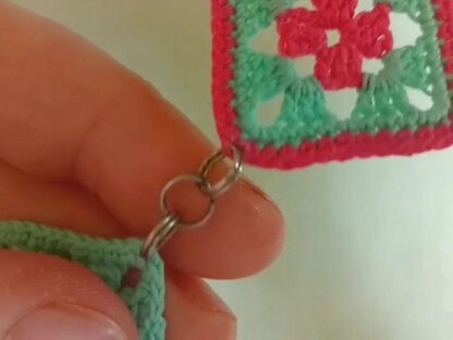 Earrings Boho Granny Square