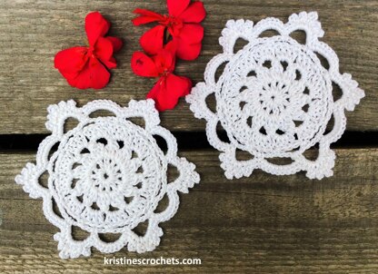 Snow White Coaster Written Pattern