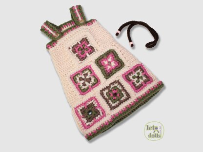 24 inch crochet doll pattern PDF, XL amigurumi doll, Pippa