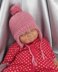 Baby Bobble Garter Stitch Trapper Hat