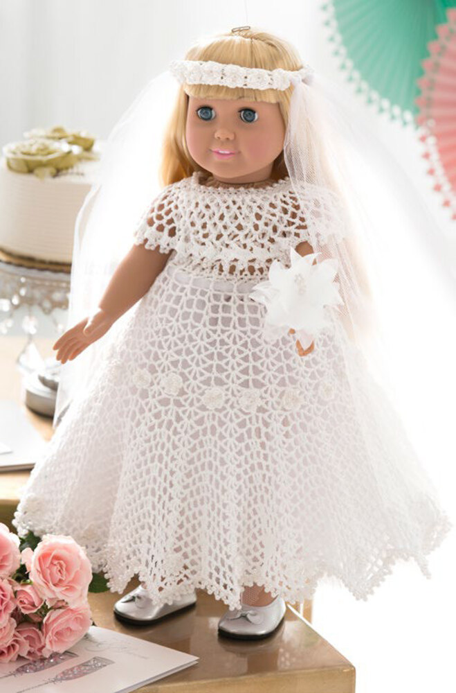 Doll's Crochet Wedding Dress Pattern
