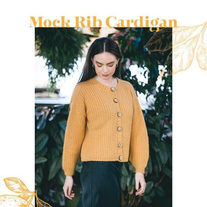 2103 Mock Rib Cardigan