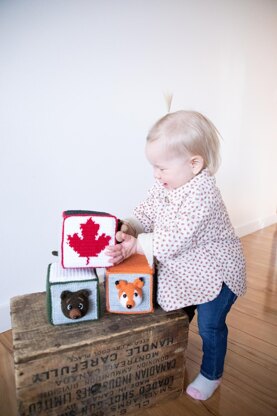 Canadiana Amigurumi Stacking Blocks