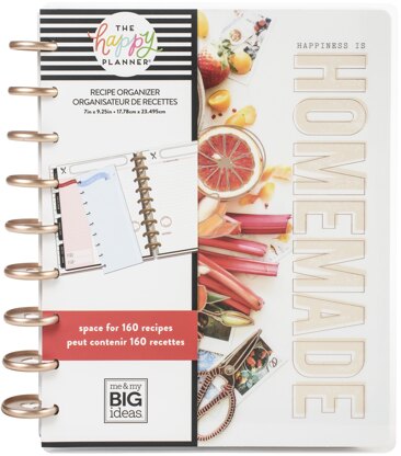 The Happy Planner Recipe Keeper Medium Planner 8.62"X9.75" - Happiness Is Homeade