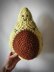 Avo-cuddle crochet avocado cushion