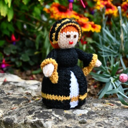 Katherine of Aragon Doll Knitting Pattern - Toy Knitting Pattern
