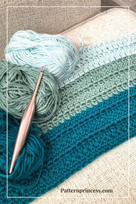 Easy Striped Baby Blanket