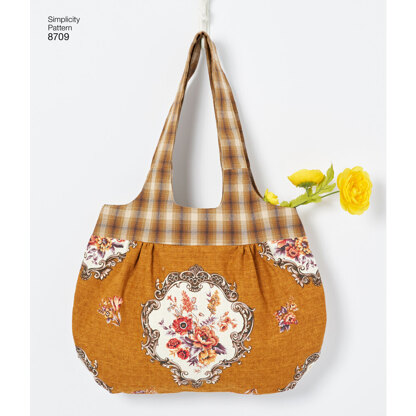 Simplicity 8709 Gertrude Made Bags - Paper Pattern, Size OS (ONE SIZE)