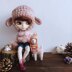 Lamb beanie for doll