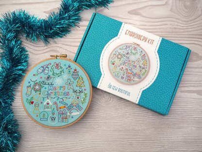 Christmas Embroidery kit for Beginners 