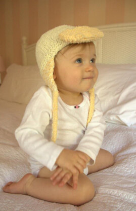 Baby Duck Hat in Plymouth Yarn Daisy - 2500