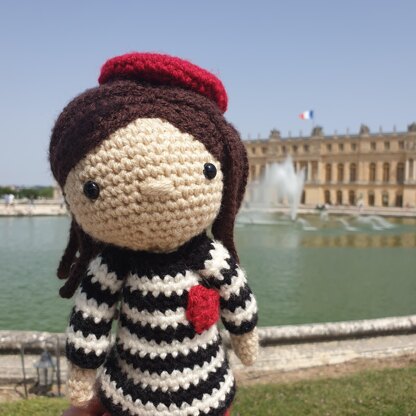 Amélie in Paris Crochet France French Amigurumi Doll