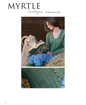 Myrtle Cardigan in Juniper Moon Sabine - Downloadable PDF