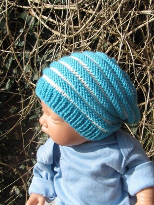 Baby Stripe Slouch Hat