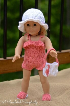 "Summer Waves" 18" Doll, 4 piece Set