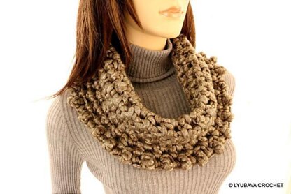 Chunky Cowl Metallic Gray