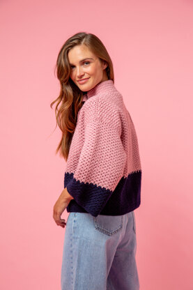 The Winter Warmer - Free Jacket Crochet Pattern for Women in Paintbox Yarns Wool Blend Worsted - Downloadable PDF