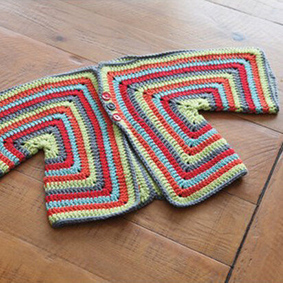 359 Carle Crocheted Baby Cardigan - Crochet Pattern for Babies in Valley Yarns Valley Superwash DK