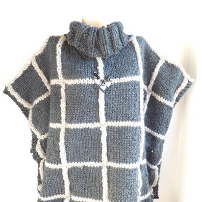 "Highland" Adult Throwover - knitting pattern