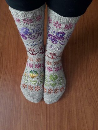 "It's spring!" Socks