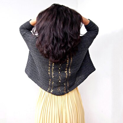 Leaves cascade sweater