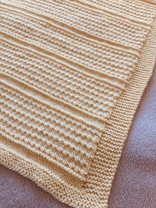 Idris Baby Blanket in Aran or DK