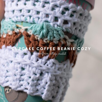 Cupcake Coffee Beanie Cozy