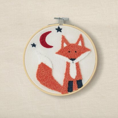 DMC Flossie Fox Punch Needle Kit - 15.7 cm