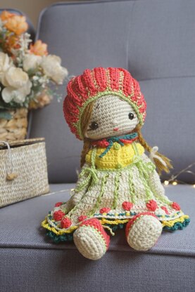 Crochet Pattern, Toy Clothes Set - Outfit Baby Alice for baby doll