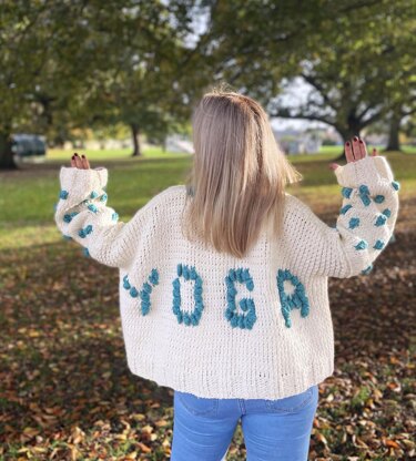 Winter Yoga Chunky Cardigan Knitting Pattern