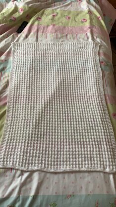 Simple Waffle Baby Blanket