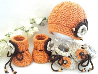 Knitting PATTERN Baby Jacket Baby Hat Baby Booties