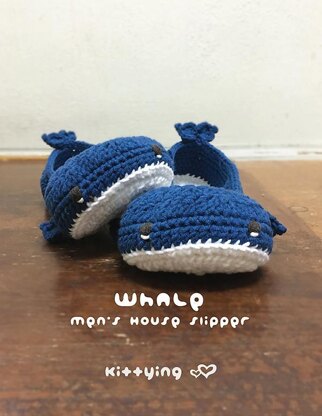 Whale Men’s House Slipper
