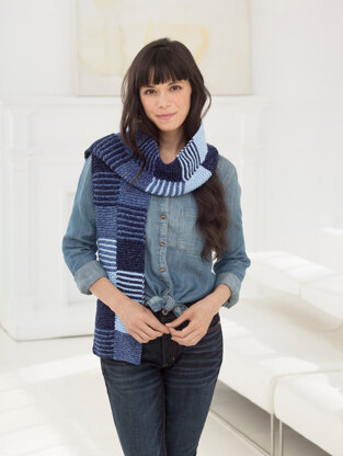Kassidy Scarf in Lion Brand Jeans - L60203 - Downloadable PDF