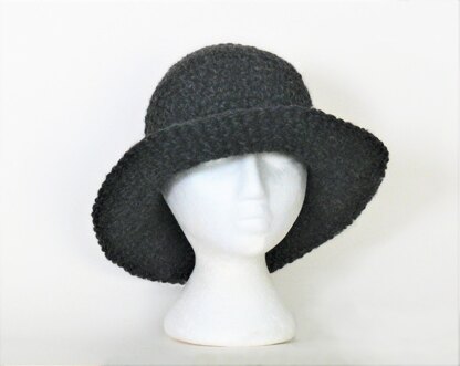 Wide Brim Winter Hat # 88