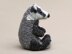 Flunsie the realistic badger who can knit!