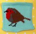 Garden Birds Intarsia Squares