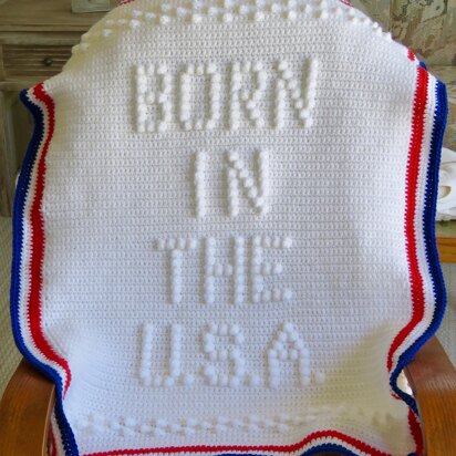 BORN IN THE U.S.A. Baby Blanket