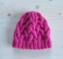 Cozy Cables Ponytail Hat